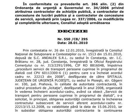 CNSC a decis: Eficiență la Spitalul Județean