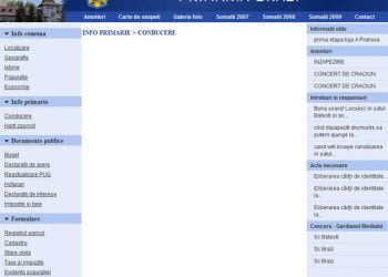 Pe site-ul primăriei Brazi nu există primarul și viceprimarul. Nici declarațiile lor de avere