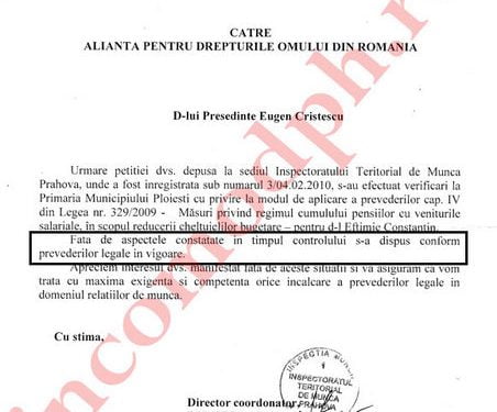 ADOR să vă mai arată o dată incompetența și minciuna din ITM Prahova