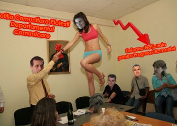 Când comunicarea nu-i acasă, PCP scoate sediul UNPR pe masă. Cu acordul Consiliului Local