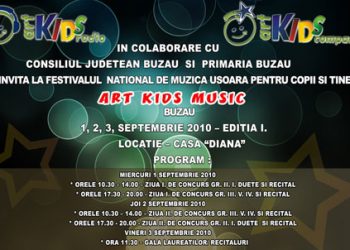 Festivalul Art Kids Music la BUzau. Madalina Cernat va fi prezenta