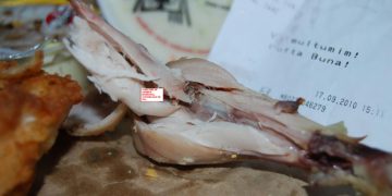 Carnea de la KFC Piata Romana este plina de viermi sau e reteta proprie?