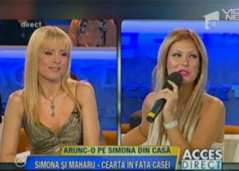 Simona Gherghe, jos palaria. Simona Senzual, tu, jos privirea
