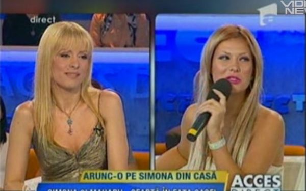 Simona Gherghe, jos palaria. Simona Senzual, tu, jos privirea
