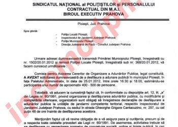 Florian Ionita, liderul SNPPC a mobilizat 500 de politisti pentru protest
