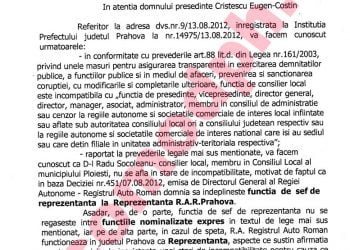 A.D.O.R. cere, in continuare, suspendarea incompatibilului Radu Socoleanu- intra sa vezi argumentele. Urmeaza Nae Alecsandri