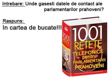 Datele de contact ale parlamentarilor prahoveni sunt “STRICT SECRET”. Cautati in Cartea de Bucate