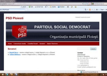 Praf si pulbere pe site-urile partidelor politice