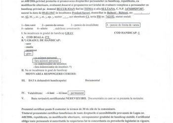 Desi nu are un picior, Viorica Oniga i-a refuzat incadrarea in grad de handicap