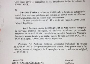 Pentru autopsiera de la Judetean, Florica Nita, istoria se repeta. A fost mutata disciplinar  la SML Ploiesti