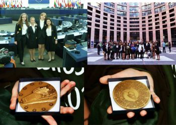 Video// Elevii Liceului de Arta “Carmen Sylva” premiati cu aur in Parlamentul European
