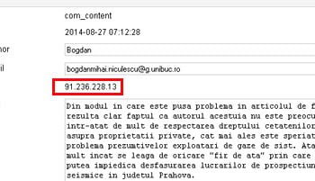 Rusine SC Prospectiuni SA// Sub numele Conf. dr. Ing. Bogdan Mihai NICULESCU au postat un comentariu mincinos, in conditiile in care firma face abuzuri in Prahova. Argumentarea abuzului