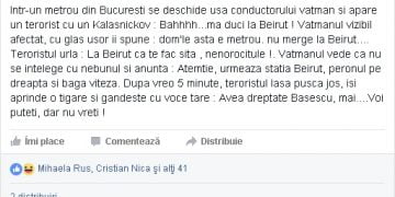 Gafe macabre// La cateva ore de la atentatele de la Bruxelles, consilierul local George Botez posta bancuri cu teroristi pe Facebook
