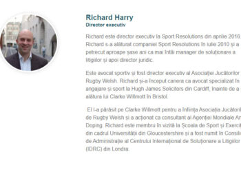 Solicitare catre directorul executiv al Tribunalului Sport Resolutions, Richard Harry pentru a ne justifica prelungirea emiterii deciziei in cazul Simonei Halep cu peste 40 de zile peste termenul legal