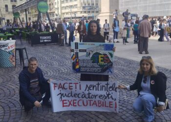 La “Marsul pentru viata” au participat si membri ai grupului civic ARTEMIS, in frunte cu mama eroina Vasilica Pavel, care e in a 28-a zi de greva foamei din cauza alienarii parentale a celor trei copii ai sai. Vezi video