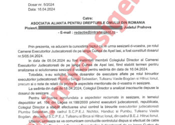 CEJI Iasi pare ca trateaza cu seriozitate sesizarea ADOR impotriva executorilor judecatoresti in cazul Vasilica Mihaila