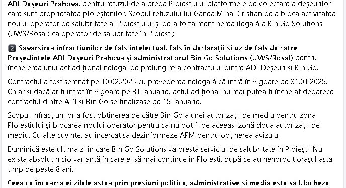 Mihai Polițeanu, regele manipulării. Minciuni, scandaluri și o criză a salubrității creată artificial pe Facebook