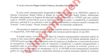 Când aroganța ține loc de lege. Răspunsul Primăriei Ploiești la solicitările privind evaluarea Mihaelei Rus – o palmă dată transparenței