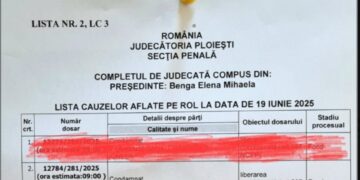 Elena Udrea, în fața instanței prin videoconferință pe 19 iunie 2025, la Judecătoria Ploiești