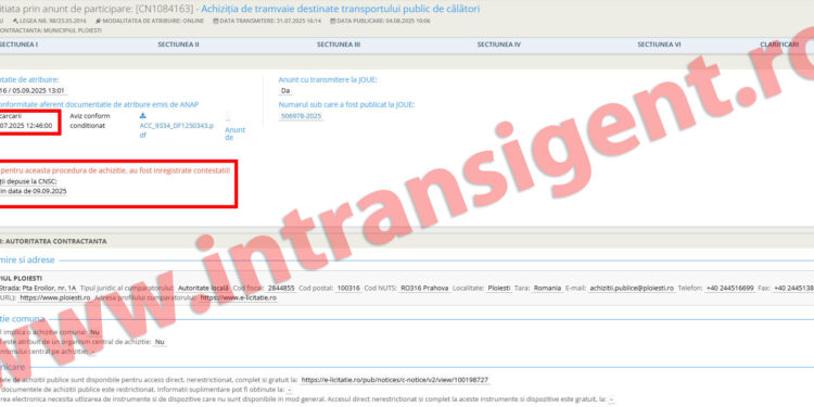 PLM 4// Tramvaie pe datorie incertă. ANAP confirmă deficiențe grave în licitația de 200 milioane lei a Primăriei Ploiești