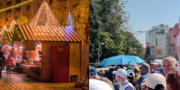 Târgurile de Crăciun – interzise ieri, permise azi. Austeritate pe persoană fizică, sărbătoare pe bani publici în timp ce protestele au început
