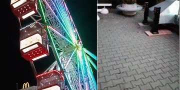 Roata panoramică din Ploiești este montată pe scânduri, pavele și improvizații. Cine răspunde dacă cedează și pune în pericol viața ploieștenilor?