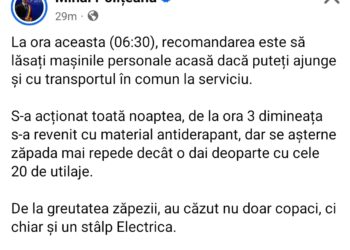 Ploieștiul sub zăpadă, primarul sub scuze. Cum a reușit Mihai Polițeanu să fie luat prin surprindere de iarnă în luna februarie