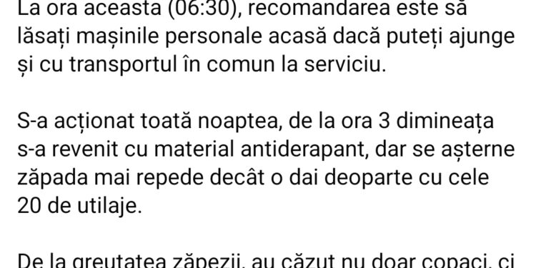 Ploieștiul sub zăpadă, primarul sub scuze. Cum a reușit Mihai Polițeanu să fie luat prin surprindere de iarnă în luna februarie