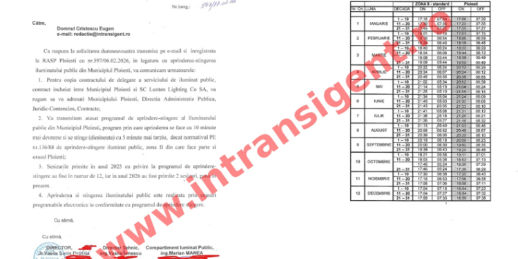 Iluminatul public din Ploiești- între transparență și pase administrative