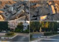 STRĂPUNGEREA DE FACEBOOK: Polițeanu vinde „progrese”, iar pe șantier bordurile bune ajung printre moloz. Cine controlează investiția?