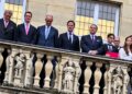 NATO, premiată pentru „pace” la Münster, în mijlocul protestelor. Friedrich Merz și Mark Rutte, întâmpinați de manifestanți
