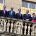 NATO, premiată pentru „pace” la Münster, în mijlocul protestelor. Friedrich Merz și Mark Rutte, întâmpinați de manifestanți